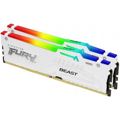 KINGSTON DIMM DDR5 (Kit of 2) FURY Beast White RGB EXPO 64GB 6000MT s CL36 - KF560C36BWEAK2-64