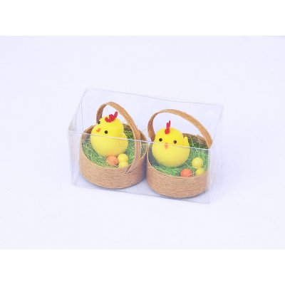 Kuřátka v košíčku 5cm set 2ks žlutá – Hledejceny.cz