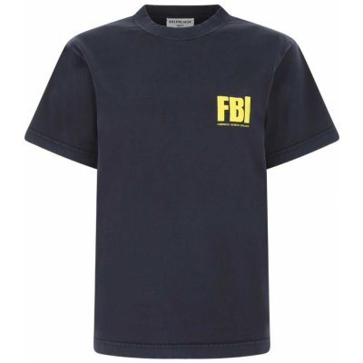Balenciaga FBI Dark blue tričko Tmavě modrá