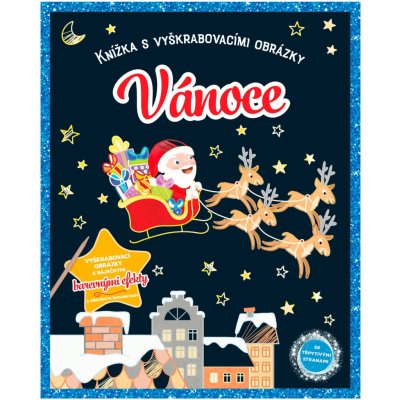 Dětská kniha s vyškrabovacími obrázky Vánoce – Zboží Mobilmania