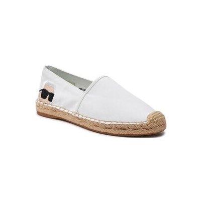 Karl Lagerfeld Espadrilky KL80111N Bílá – Zboží Dáma