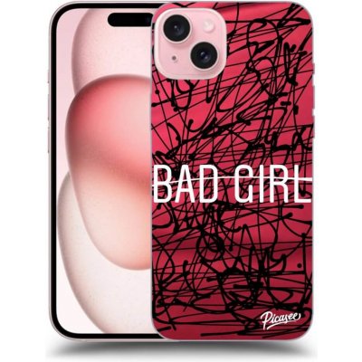 Pouzdro Picasee silikonové Apple iPhone 15 - Bad girl černé