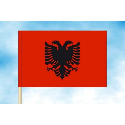 LIBEA, s.r.o. Vlajka Albánie Rozměr: 60×90 cm, Uchycení: Návlek na žerď – Hledejceny.cz