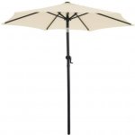 FurniGO Zahradní slunečník Fiji 200cm béžový – Hledejceny.cz