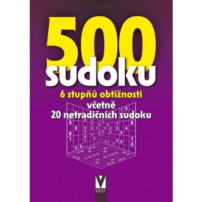 500 sudoku - 6 stupňů obtížností fialová – Hledejceny.cz