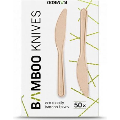 Bamboo Europe Bambusový příbor - Nůž 50 ks – Zboží Mobilmania