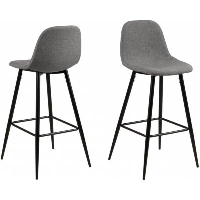 Actona Wilma světle šedý / matná černá 2 ks – Zboží Dáma