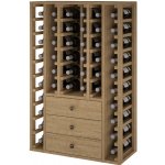 Expovinalia Regál na víno PEIRÓS II Borovice s odstínem světlý dub – Sleviste.cz