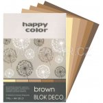 barevné papíry Blok Happy Color Deco Grey A4 – Zbozi.Blesk.cz