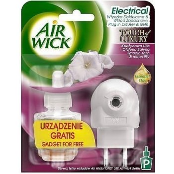 Air Wick electric osvěžovač vzduchu jemný satén a měsíční lilie 19 ml