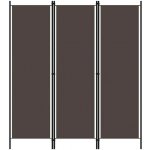 Shumee 3dílný paraván hnědý 150 x 180 cm – Zboží Dáma