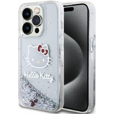 Hello Kitty Liquid Glitter Electroplating Head Logo iPhone 13 Pro čiré