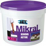 HET MIKRAL RENOVO ACTIVE fasádní silikonová barva bílá 12 kg – Zboží Mobilmania