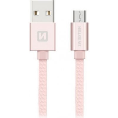 Swissten Kabel Textile Micro USB 1,2 M P – Zboží Mobilmania