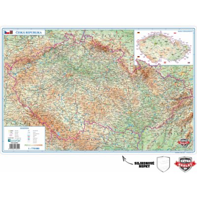 podložka na stůl PP mapa ČR 60x39 cm