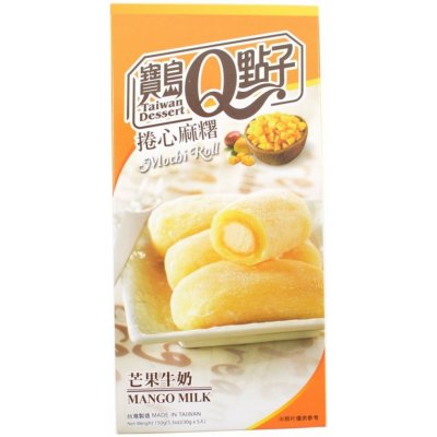 Q Brand Mochi rolky mango mléko 150 g – Zboží Mobilmania
