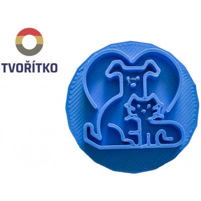 TVOŘÍTKO Pes a kočka Rozměr: 5 cm, + Vykrajovátko: Ne – Zboží Dáma