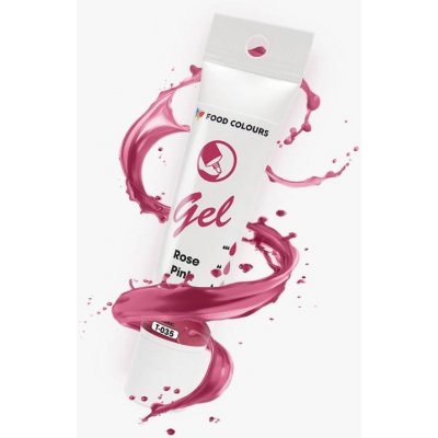 Food Colours gelová barva tuba Rose Pink 30 g – Sleviste.cz