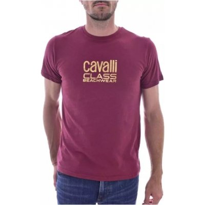 Cavalli Class pánské tričko Vínová