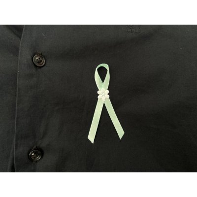 Svatba-eshop Svatební vývazek s kytičkou mátový - mátové svatební vývazky, voničky – Zboží Dáma