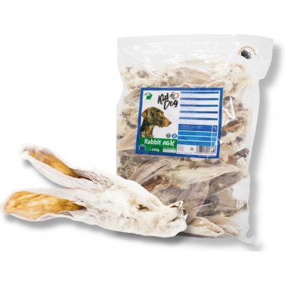 KIDDOG králičí uši se srstí 500 g – Zboží Dáma