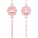 Amscan / Reithmüller Papírová brčka Labutí princezna 20 cm 8 ks – Zboží Mobilmania