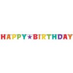Girlanda Happy Birthday barevná – Sleviste.cz