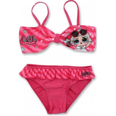 Setino · Dětské / dívčí dvoudílné plavky / bikiny L.O.L. Surprise - tmavě růžové – Zboží Mobilmania