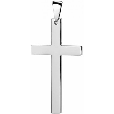 Šperky4U Ocelový přívěšek kříž 17x32 mm OPP1775 – Hledejceny.cz