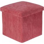 Homestyling Taburet s úložným prostorem 38 x 38 x 38 cm růžová – Hledejceny.cz