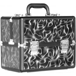 TRD LARGE Beauty BOX Velký kosmetický kufr ABSTRACT DISASTER 3D černý kosmetický  kufřík - Nejlepší Ceny.cz