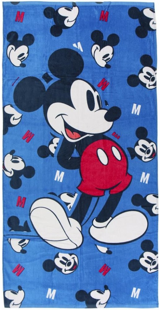 CurePink: | Dětský ručník - osuška Disney: Mickey Mouse (140 x 70 cm)  bavlna [2200005491] | Srovnanicen.cz