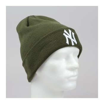 New Era Essential Cuff NY olivový