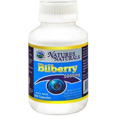 Australian Remedy Bilberry 5000 mg Borůvky 100 kapslí – Zboží Mobilmania