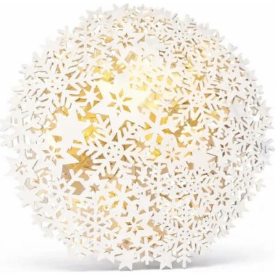 DECOLED 3D LED svítící vločka na baterie 26 × 29 × 3,2 cm teple bílá, IP20 interiér, AA – Hledejceny.cz