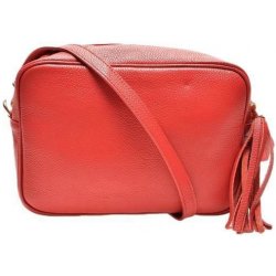 Carla Ferreri dámská kožená crossbody kabelka CF1773T Rosso