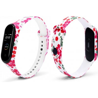 Xiaomi Mi Band 3/4 náhradní náramek Červené kytky MBSCZ-IMG4CK – Zbozi.Blesk.cz