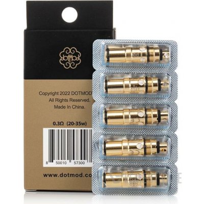 Dotmod DotAIO Coils 0.3 ohm 5 ks – Hledejceny.cz