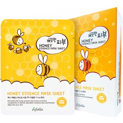 Esfolio Pure Skin Honey Essence Mask Sheet Textilní maska s medem 25 ml – Zboží Dáma