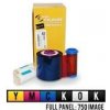 Barvící pásky Zebra ZXP7, YMCKOK, barevná barvící páska pro potisk plastových karet, 750 stran 800077-749EM