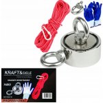 KRAFT&DELE Magnet fishing 140kg oboustranný pro lovce pokladů – Zbozi.Blesk.cz