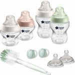 Tommee Tippee sada kojeneckých lahví C2N silikon + kartáč průhledná – Sleviste.cz