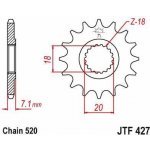 JT Sprockets JTF427-12SC – Zbozi.Blesk.cz