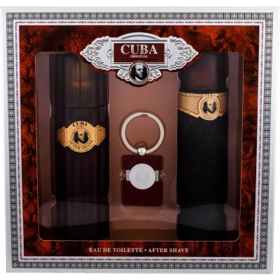 Cuba Gold EDT 100 ml + 100 ml voda po holení + klíčenka dárková sada