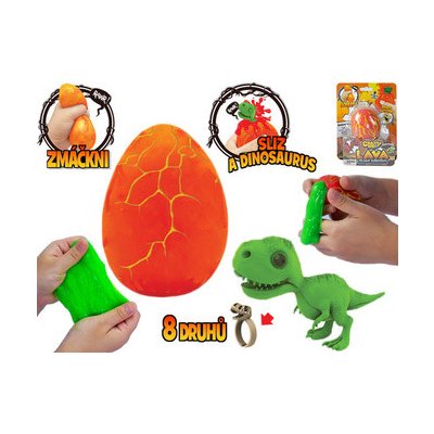 Mikrotrading Crazy Dino vejce se slizem dinosaurem a prstýnkem – Zboží Mobilmania
