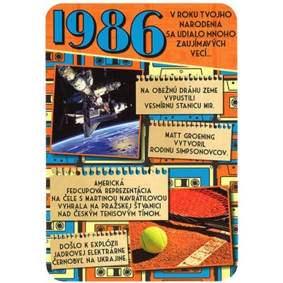 Blahopřaní 1986 - slovensky – Hledejceny.cz