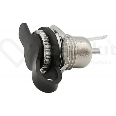 LaskaKit Napájecí konektor DC-099 5.5/2.1mm kovový do panelu s krytkou – Zboží Dáma