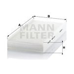Filtr, vzduch v interiéru MANN-FILTER CU 3847 – Hledejceny.cz