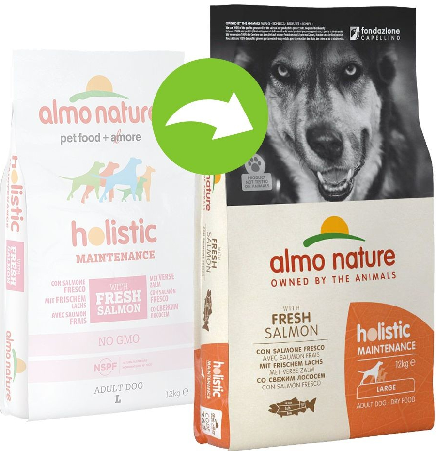 Almo Nature Large Adult Salmon & Rice 2 x 12 kg