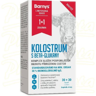 Barny's Kolostrum s beta-glukany 30+30 kapslí – Hledejceny.cz
